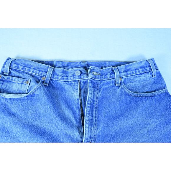 VTG 1999 Men's Levi's Denim Jeans 38x32 Straight Leg Regular Fit 100% Cotton Y2K - Picture 9 of 14